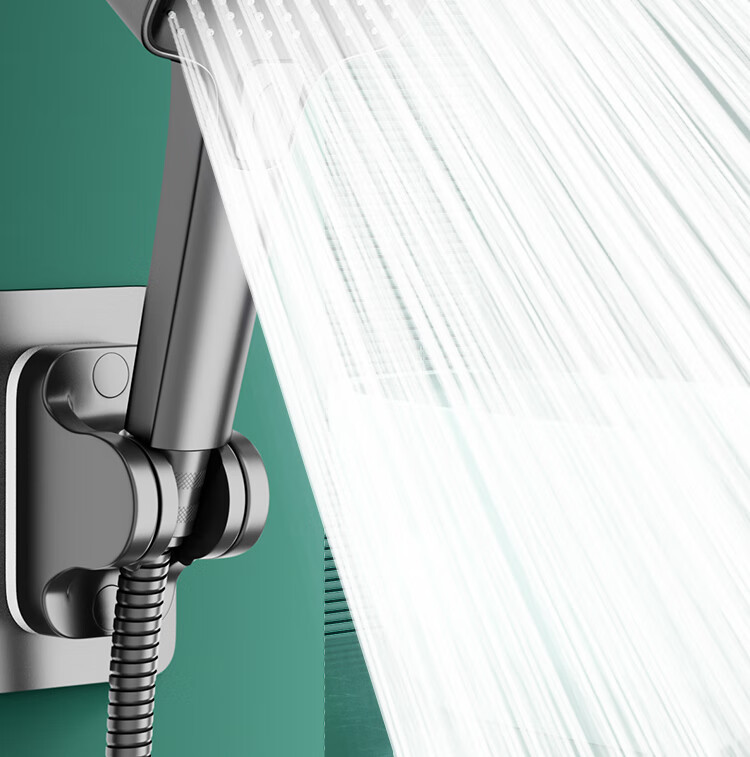 Jiayun [New German Style] Adjustable Rotatable Pressurized Shower Head with Switch High-Pressure Water Flow 7