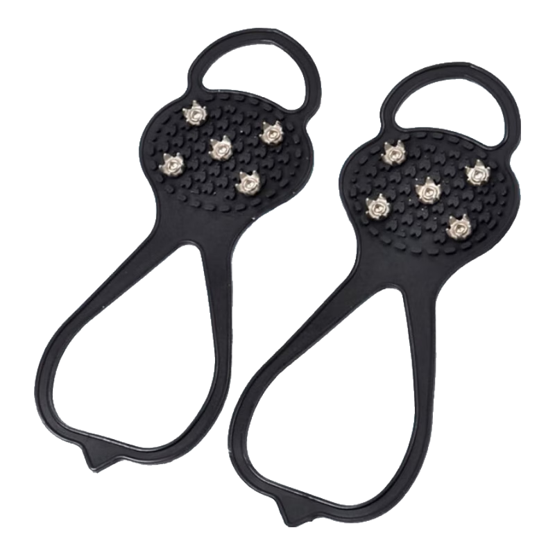 Andatong Ice Claw Non-Slip Shoe Covers for Outdoor Hiking, Snow Climbing, And Anti-Slip Snow Shoes [Enhanced 8-Tooth Design] Sizes 34-40