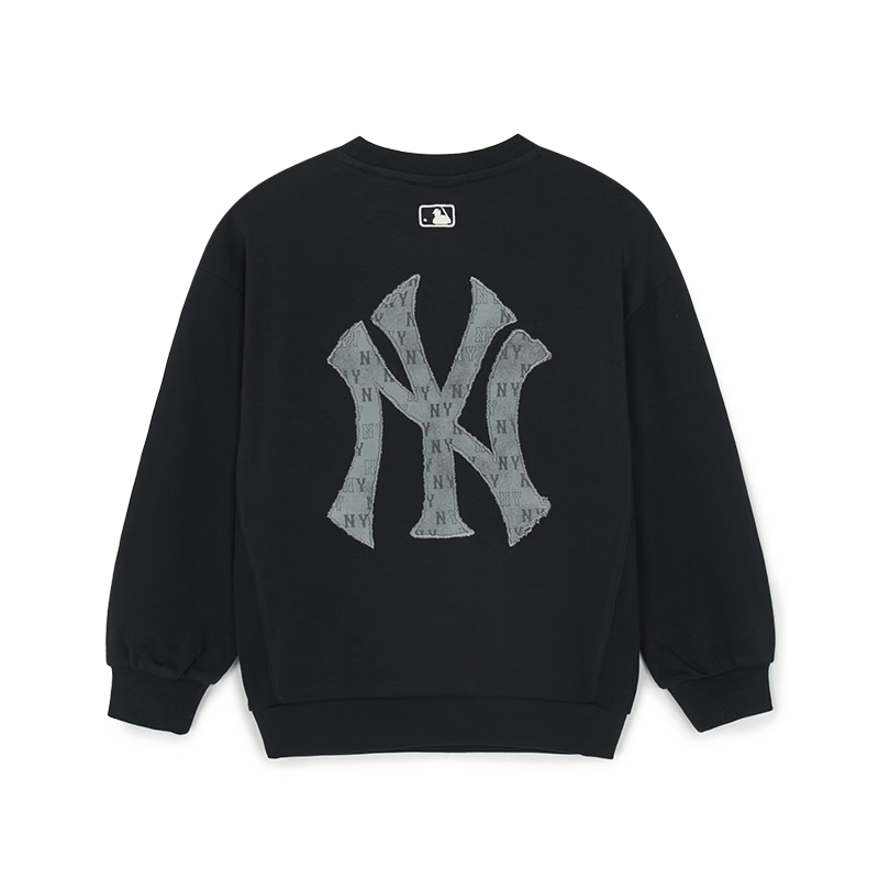 MLB Unisex Parent-Child Crewneck Comfortable Back Label Monogram Sweatshirt 26 Spring New 7AMTM0261-50BKS-150