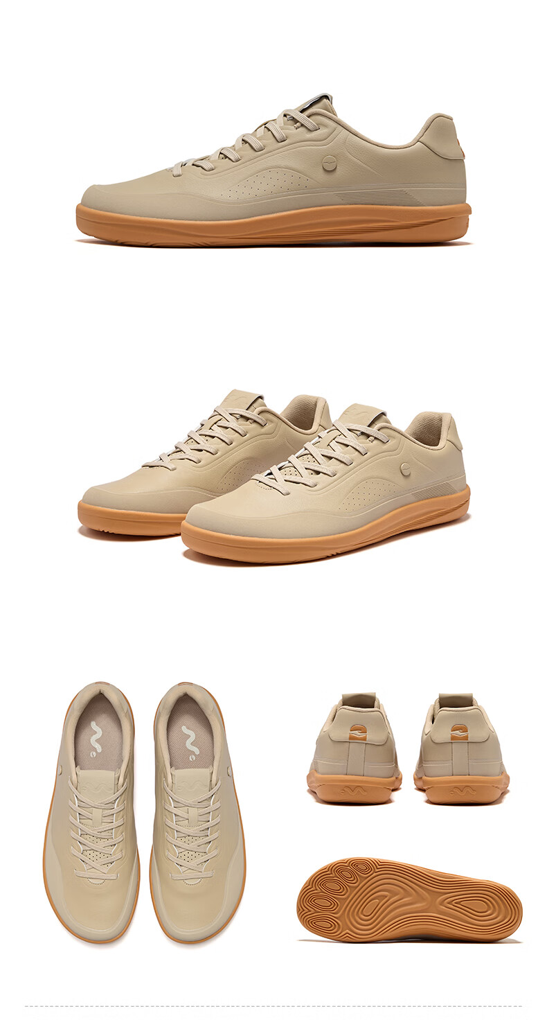 ERKE Men's Casual Sneakers 2026 Summer New Breathable Fashion Thin Sole Sports Shoes | Yuebu Leather Edition 25