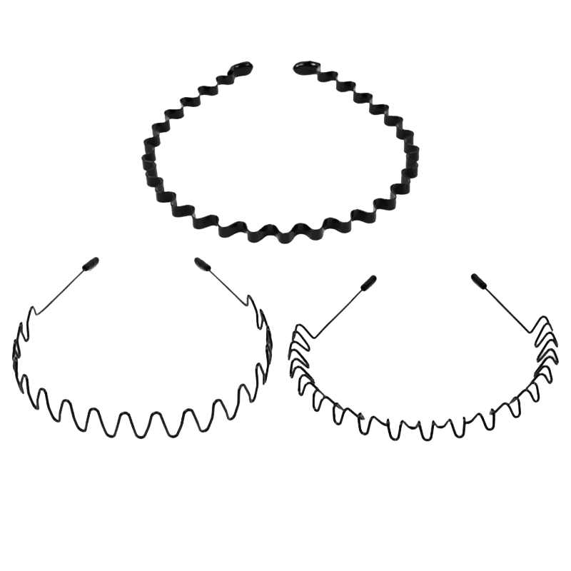Kousu Invisible Headband for Men 3-Piece Set Facial Hairband Hair Clip Hair Organizer for Men
