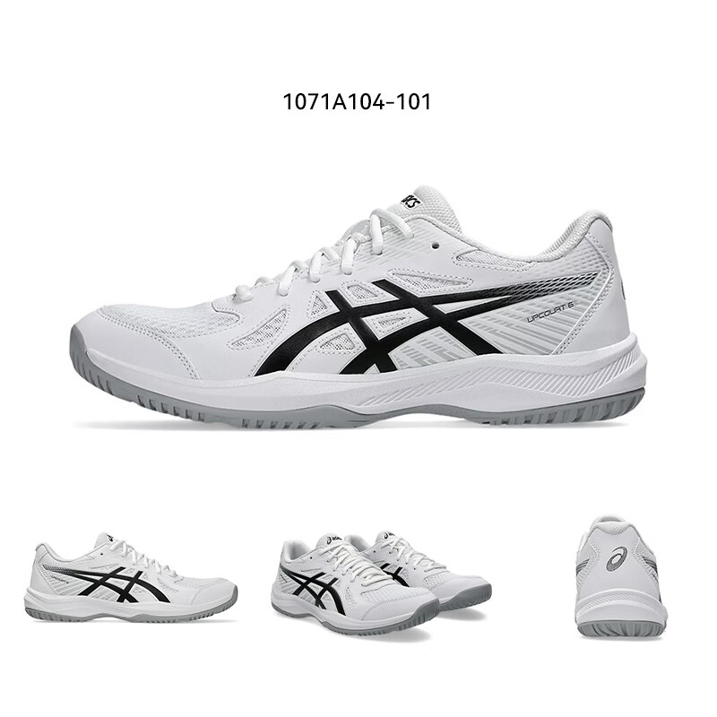 ASICS Upcourt 6 Men's Badminton and Table Tennis Multi-Sport Shoes 1071A104-100 Size 46 2
