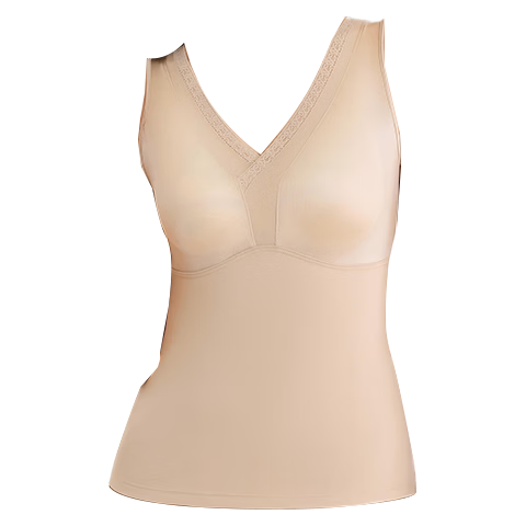 GRACEWELL Women's Thermal Vest with Padded Bra, Seamless Thickened Cashmere Autumn Winter Base Layer Vest