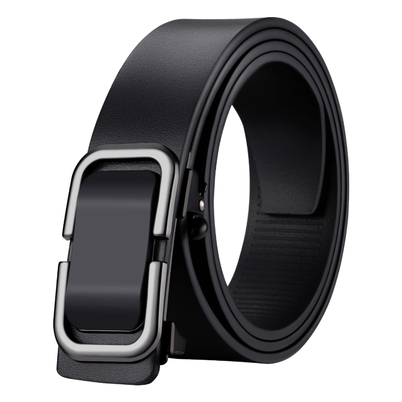 JEEP Men's Genuine Leather Automatic Buckle Toothless Inner-Wear Waist Belt 2026 New Father's Day Gift for Dad