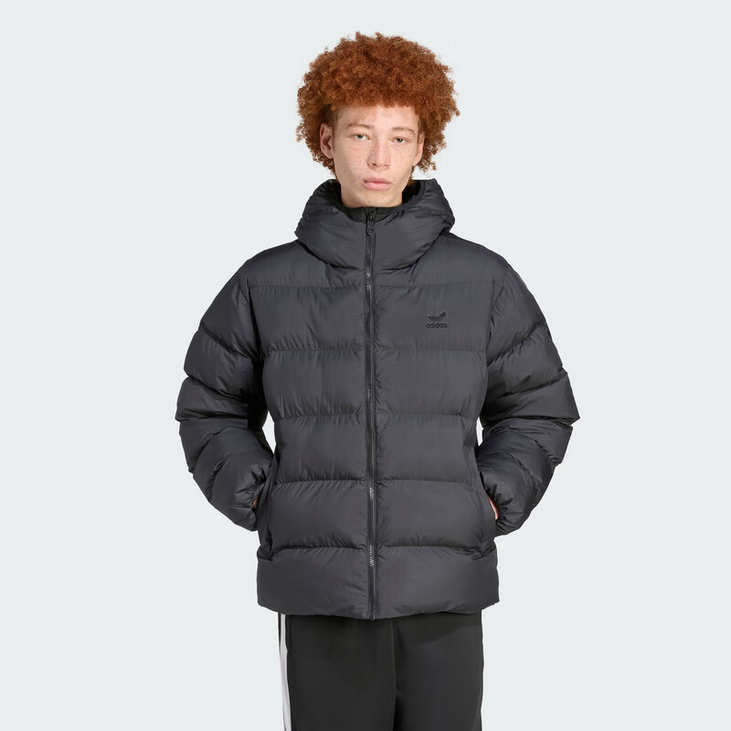 Adidas Originals Men's COMMERCIAL PUFF Short Puffer Jacket JX4123 Black 2XL 1