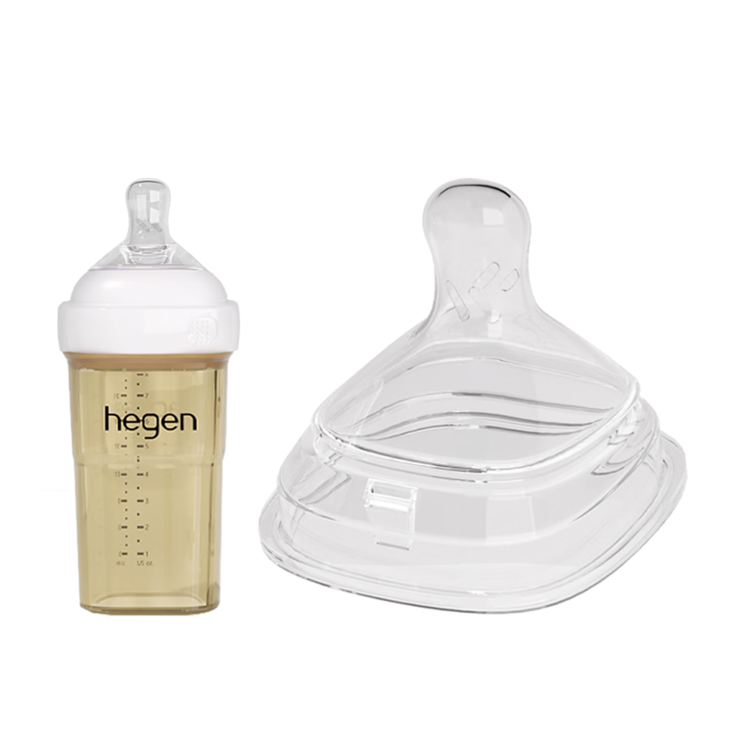 BAYTIM Compatible Hegen Nipple Accessory Anti-Colic Silicone Teat Stage 3 for 1-2 Years Old