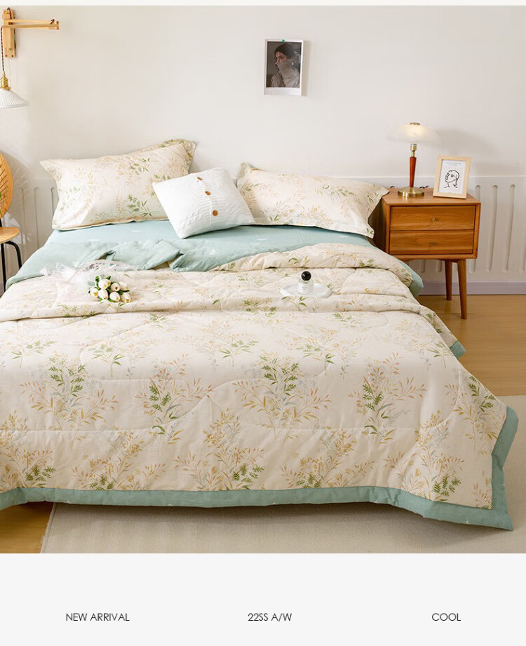 Hengyuanxiang Summer Cooling Quilt, Class A Antibacterial Thin Blanket, 200x230cm, Washable Air Conditioning Quilt, Double Summer Quilt, Spring And Autumn Quilt Insert 9