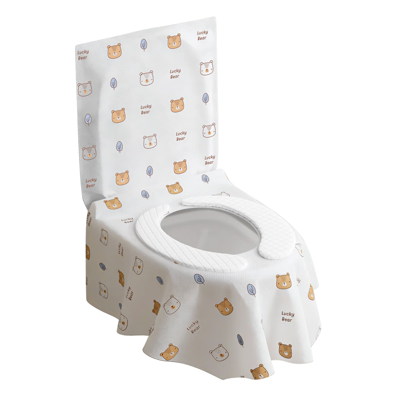 Baicaoyuan Disposable Toilet Seat Covers Full Coverage Extra Large Thickened Cold Insulation Independent Packaging 10 Sets