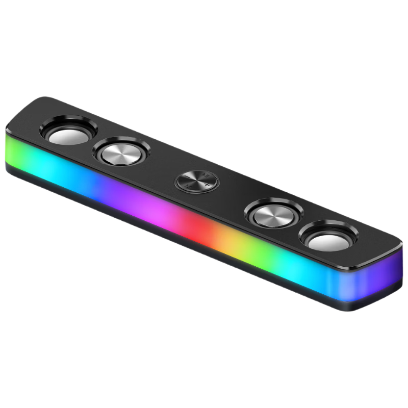 Newmine BT535 Wired Desktop Computer Speakers RGB Lighting High-Quality Sound Anti-Howling Gaming Soundbar