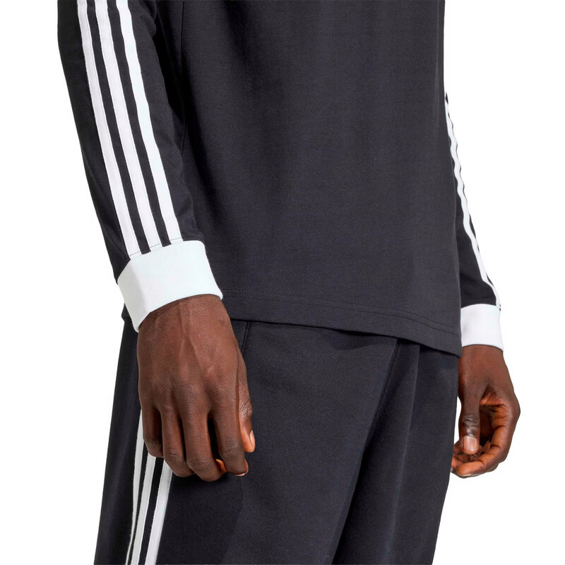 Adidas Originals Men's 3S LS Tee Long Sleeve T-Shirt KE3546 Black S 4