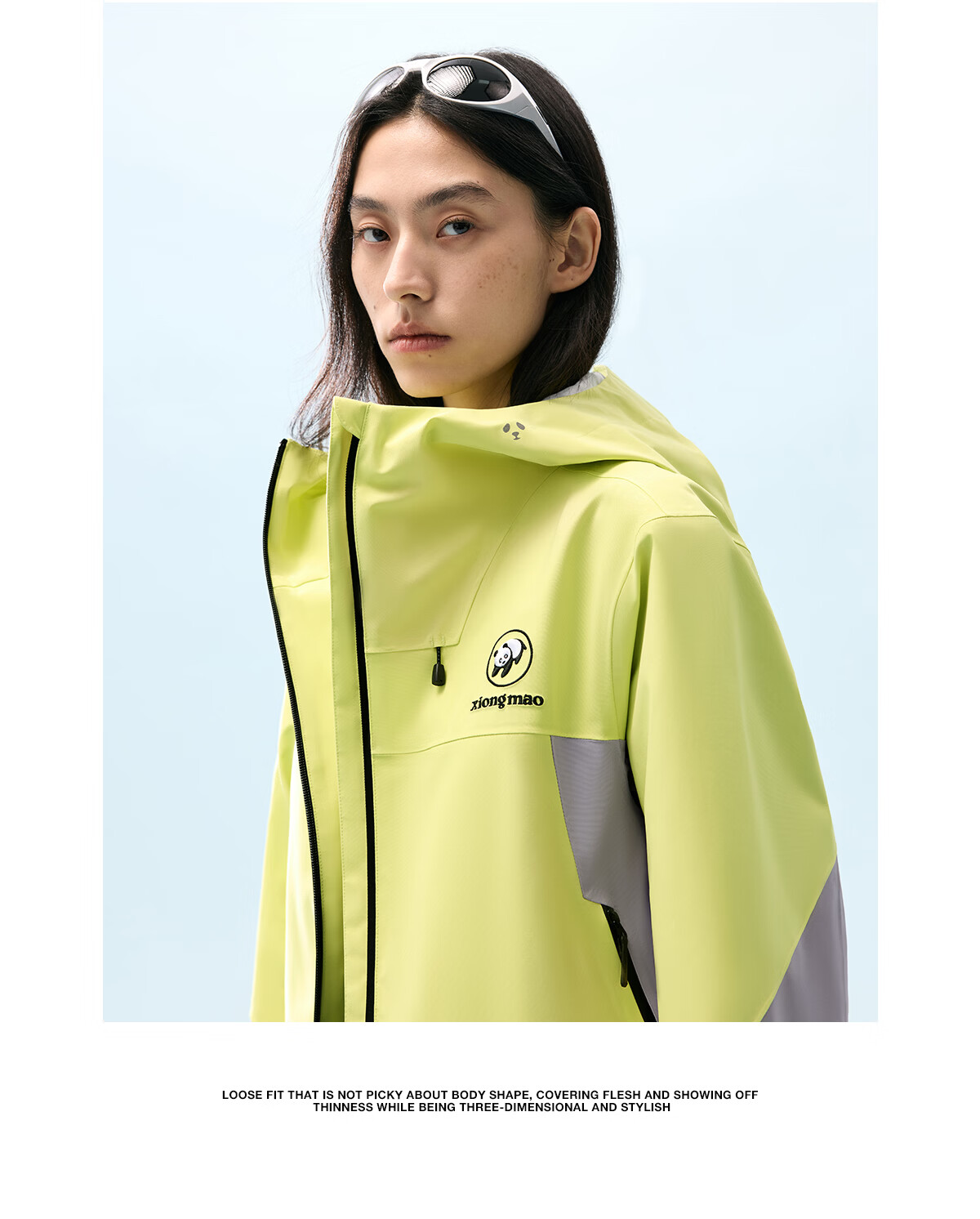 Panda Windproof and Rainproof Jacket Unisex 2026 Spring Summer Heavy Rain Waterproof Durable Outdoor Hiking Mountaineering Coat B076 24