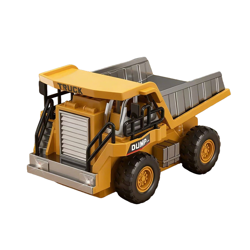 Enbei Family Alloy Mini Remote Control Dump Truck Children's Toy Electric Engineering RC Model Car Birthday Gift for Boys and Girls