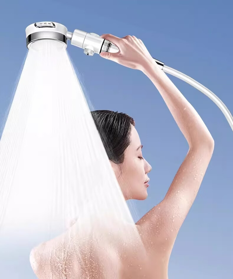 MUGE High-Pressure Filtered Shower Head with Chlorine Removal and Replaceable Filter Cartridge, Powerful Water Flow Handheld Showerhead 9