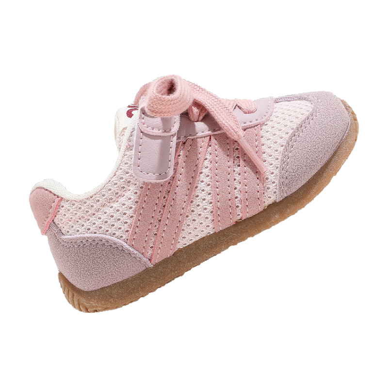 ABC KIDS Children's Casual Shoes, Spring And Autumn Fashion Versatile Sneakers, Soft-Soled Lightweight Walking Shoes, Pink-Purple, Size 28
