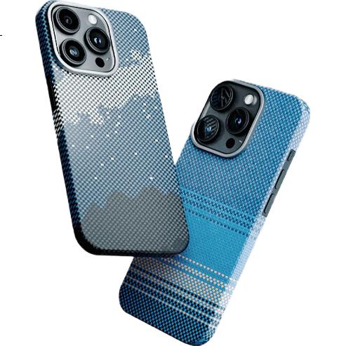 Чехол CONGA для iPhone 15 Pro Max из арамидного волокна, ультратонкий, противоударный, с магнитным кольцом
