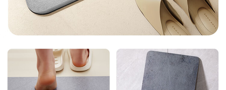 Zichen Hard Diatom Mud Water-Absorbent Bath Mat Non-Slip Anti-Fall Entrance Bathroom Quick-Dry Floor Rug Toilet Carpet 39