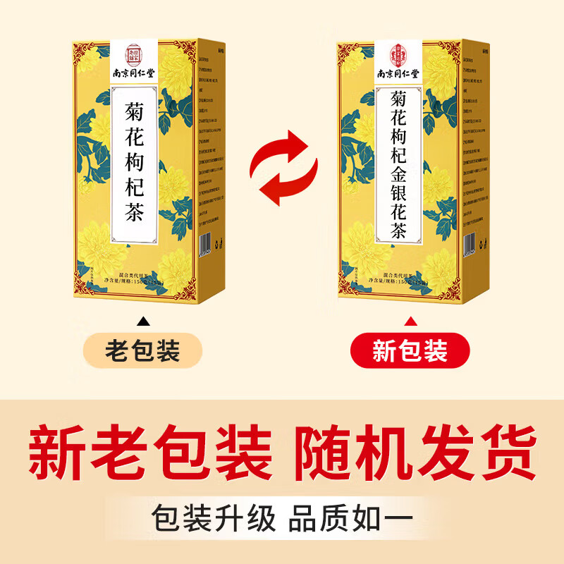 南同四海同仁堂菊花枸杞决明子金银花去火清热解毒明目护肝熬夜男养生茶包
