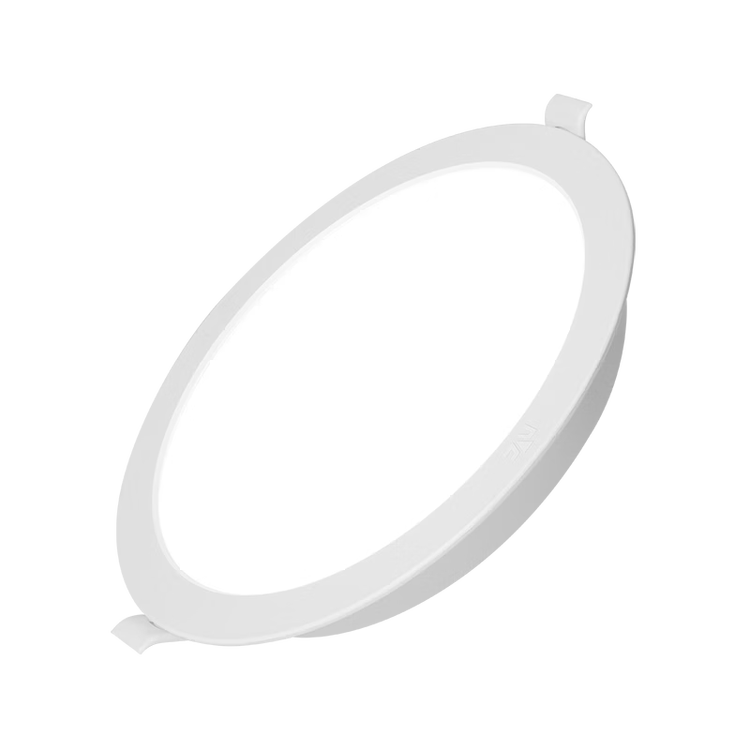 NVC LED Downlight Simple Ultra-thin High Brightness High Wattage Factory Ceiling Recessed Background Decorative Light 12W White - Cool White - Cutout 12.5-13.5cm