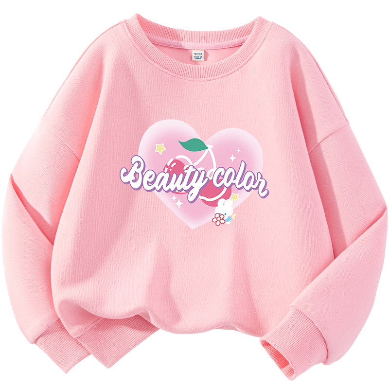 Jeanswest Girls' Sweatshirt, Spring And Autumn Style, 2026 New Collection, Children's Spring Top, Loose-Fitting Clothing for Older Kids, Long-Sleeved for Spring Seaso