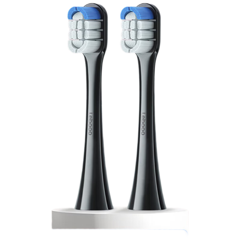 Hongmengzhixuan Libode Smart Electric Toothbrush Star Diamond Edition Brush Head, Deep Whitening Type, 2-Pack (Black)