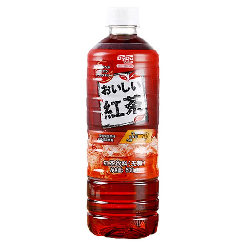 达亦多(DyDo) 红茶 植物茶饮料 0糖0脂 600ml*15瓶 整箱 斯里兰卡红茶