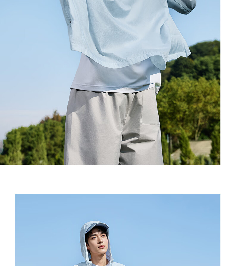 361° Men's Sunscreen Jacket Spring Summer UPF50+ UV Protection Sports Outdoor Cooling Heat Shield Jacket 652624603H-1 27