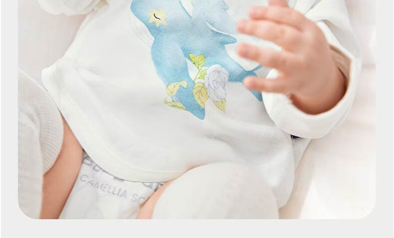 Babycare Baby Sleeveless Romper Soft Comfortable Jumpsuit Newborn Full Moon Infant Clothing Camellia Wind Chime - Green 59cm 40