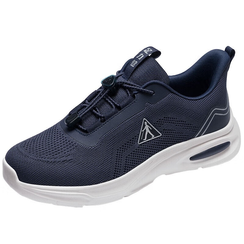 Zulijian Elderly Spring Sports Walking Shoes Casual Shock Absorption Walking Shoes 26113014T Casual Blue Men Size 40