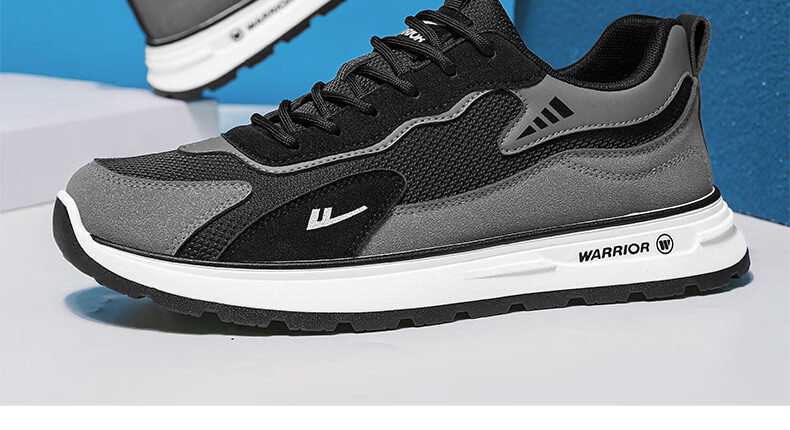 Warrior Official Men's Sports Shoes 2026 Autumn Fashion Trend Casual Sneakers Men Light Blue Size 40 26