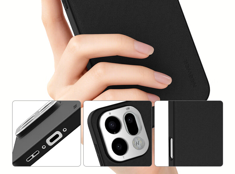 NEEWER Professional Photography Kit Phone Case for OPPO Find X9/X9 Pro with 17MM Threaded Hole, Compatible with External Phone Lenses, Full-Coverage Faux Leather, Slim Shockproof New Model 8