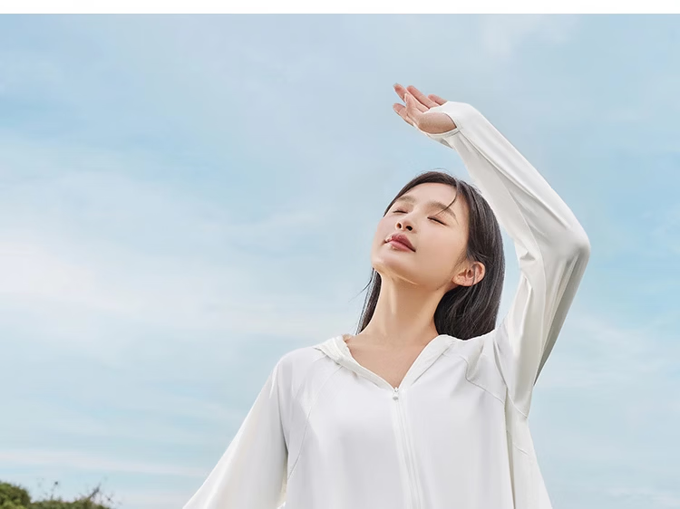 Langsha Women's Sunscreen Jacket Spring Summer New Ice Silk Cooling Breathable Upgraded Shawl Cape UV Protection 458 19