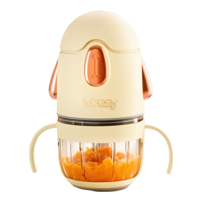 BLACK BABY Baby Food Processor Infant Steamer Blender Multifunctional 12-Blade Single Cup Single Knife
