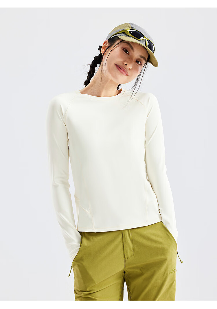 Toread Women's Quick-Dry Outdoor Breathable Lightweight Moisture-Wicking Long Sleeve T-Shirt for Spring and Summer Running Hiking Base Layer 16