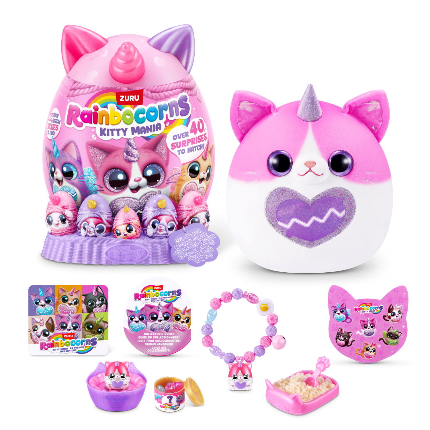 ZURU Yunbo Unicorn Magic Egg Rainbow Meow Meow Girl Birthday Gift Blind Box