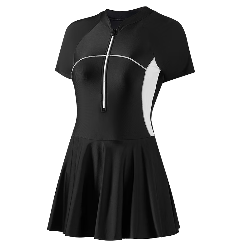 361° Women's One-Piece Swimsuit Skirt Plus Size 26 New High-End Conservative Slimming Swimsuit [JD Exclusive]