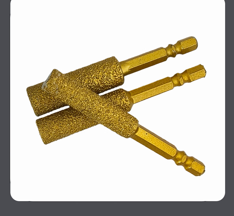 Fuxing Integrated Drilling and Grinding Drill Bit Hex Shank Tile Glass Stone Hole Opener Set [6+6+8+8] 4 Pieces 13