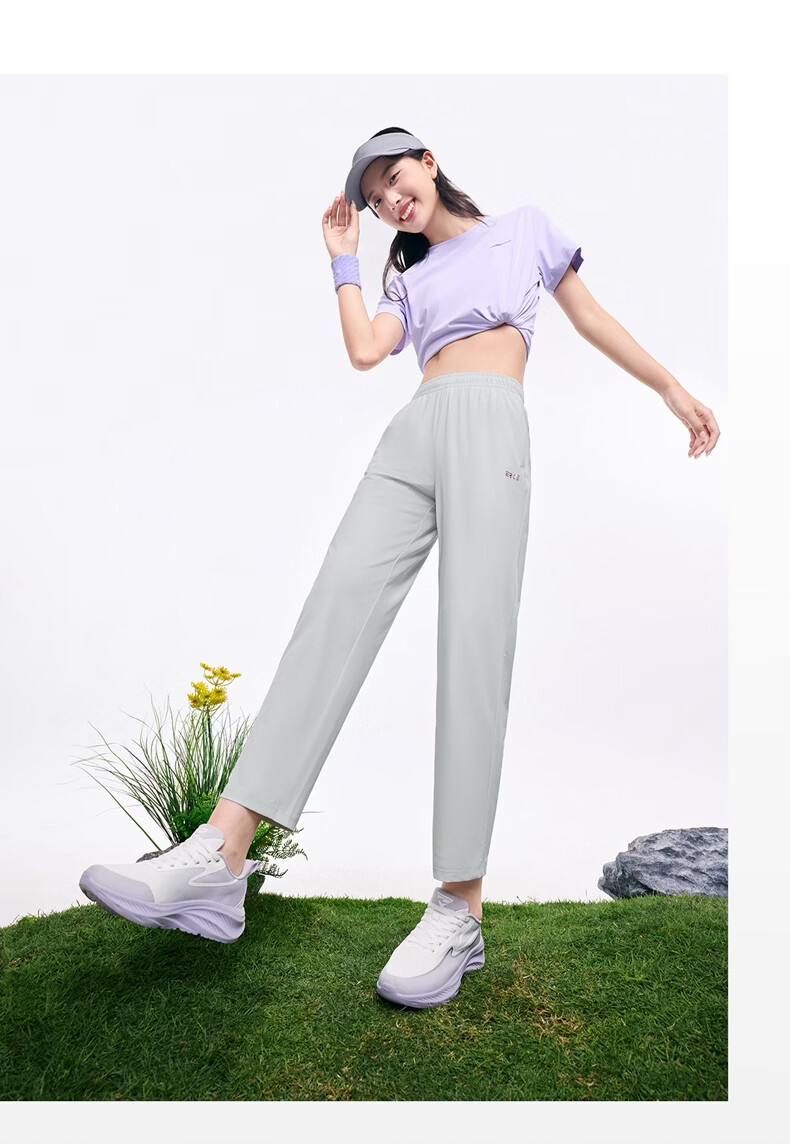 ERKE Women's Summer Sunscreen Quick-Dry Pants Ice Cooling Moisture-Wicking Outdoor Sports Casual Pants 10