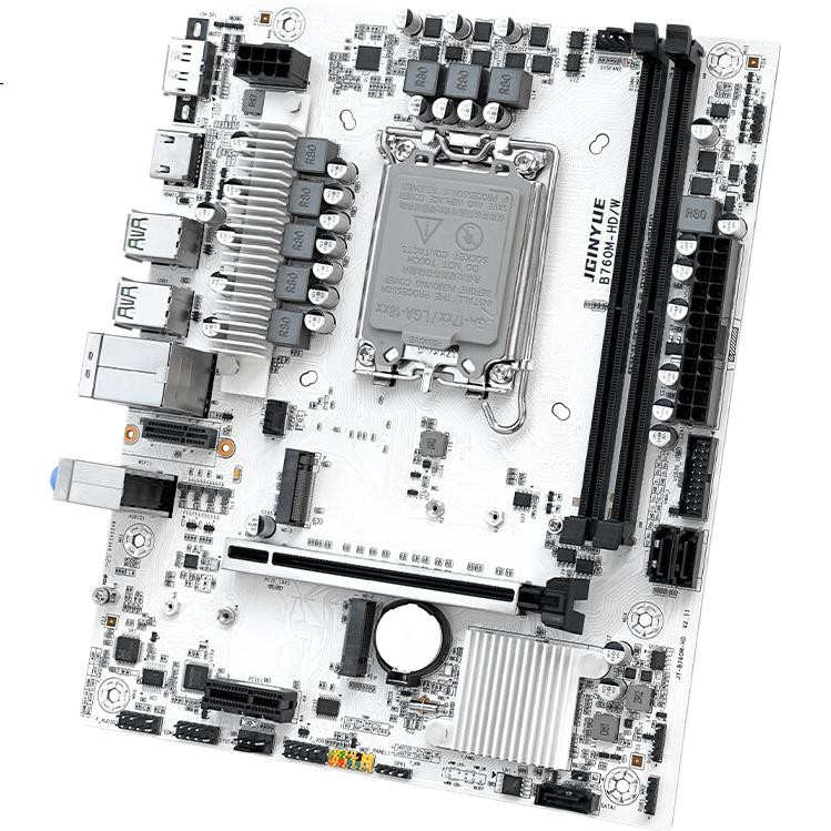 Материнская плата Jingyue B760M HD/W, DDR4, для настольного компьютера, поддержка процессоров Intel Core i5 12400F/13400F/12490F (Intel B760/LGA 1700)