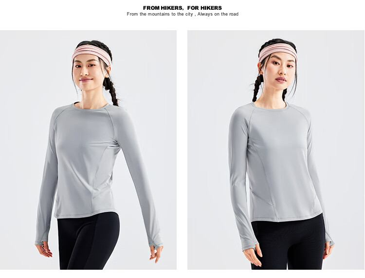 Toread Women's Quick-Dry Outdoor Breathable Lightweight Moisture-Wicking Long Sleeve T-Shirt for Spring and Summer Running Hiking Base Layer 20