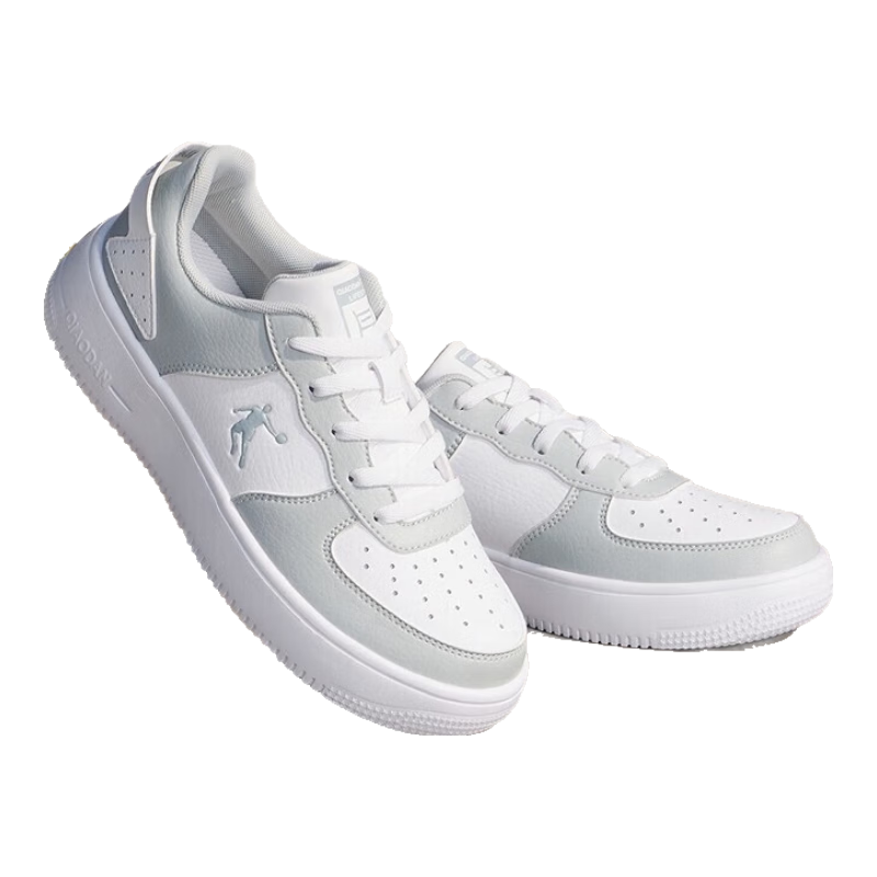 QIAODAN Women's Sneakers, Breathable Summer Sports Shoes, Casual Trendy Air Force One Style, Thick-Soled Height-Increasing White Shoes