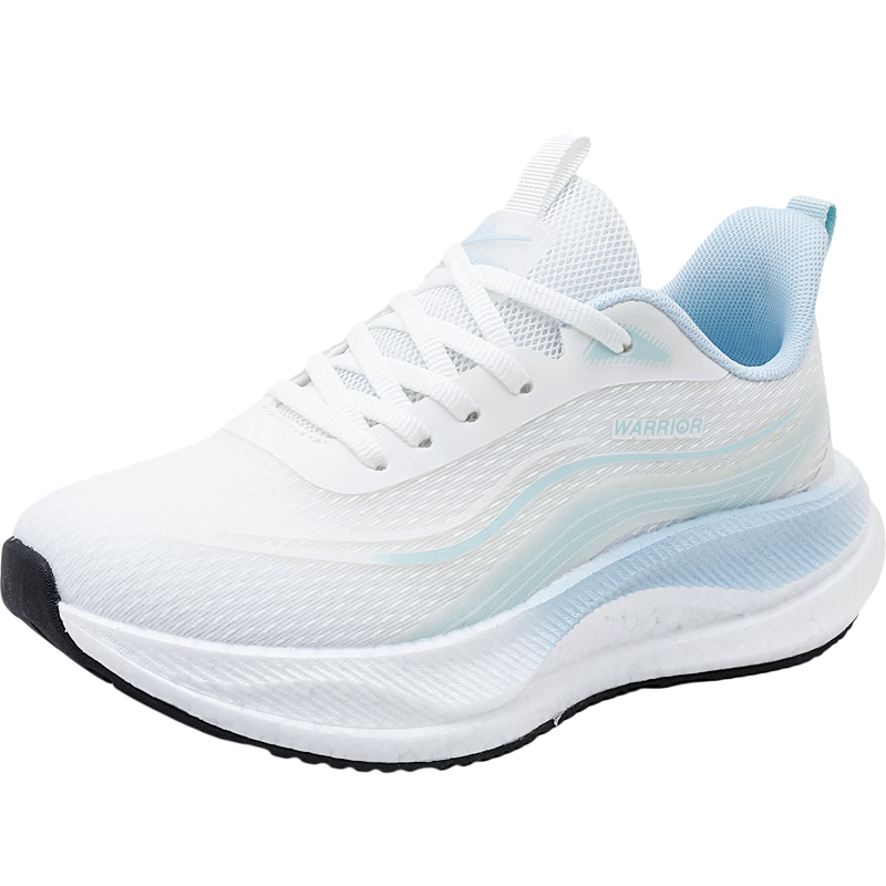 Warrior Women's Middle School Student Sports Running Casual Shoes WXY(ZA)-5567 White Blue Size 36