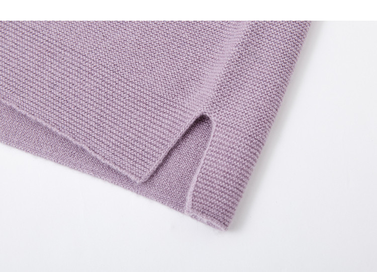 Demana【Sheep Wool and Cashmere Blend】Autumn Soft Style Turtleneck Loose Fit Knit Sweater for Women 16