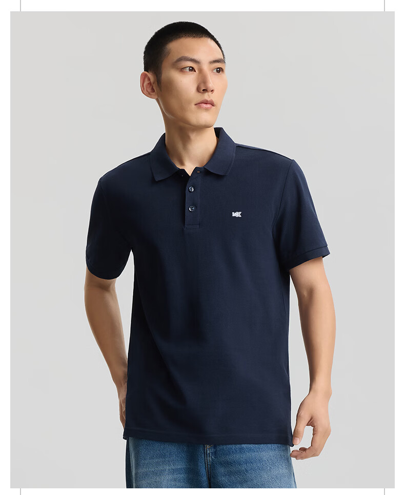 Lee 26 Spring Summer New Standard Fit Polo Shirt with Small Logo Emblem for Men Camel 3XL 10