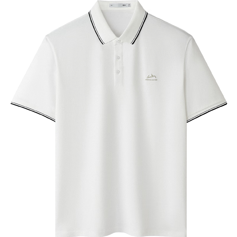 HLA Heilan Home Men's Short Sleeve Polo Shirt 26 Mountain Series Cool Summer Short Sleeve