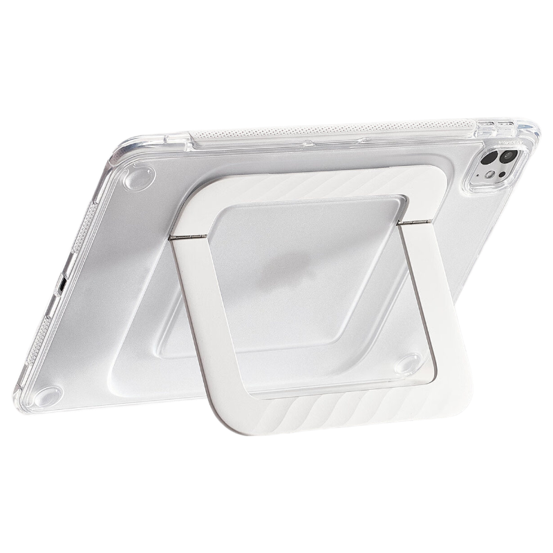 Torras New Lightweight iPad Pro 2024/2025 Stand Case for 11-inch iPad Pro with M5/4-Core Pencil Slot White