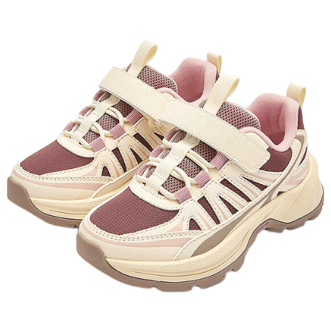 Balabala Kids Sports Shoes Girls Dad Sneakers 2025 New Autumn Winter Non-Slip Outdoor Shoes 208425140012