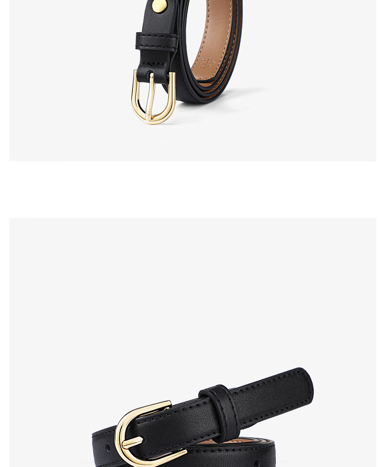 Viney Women's Genuine Leather Slim Waist Belt Decorative Skirt Belt Pin Buckle Luxury Casual Jeans Belt Birthday Gift 4