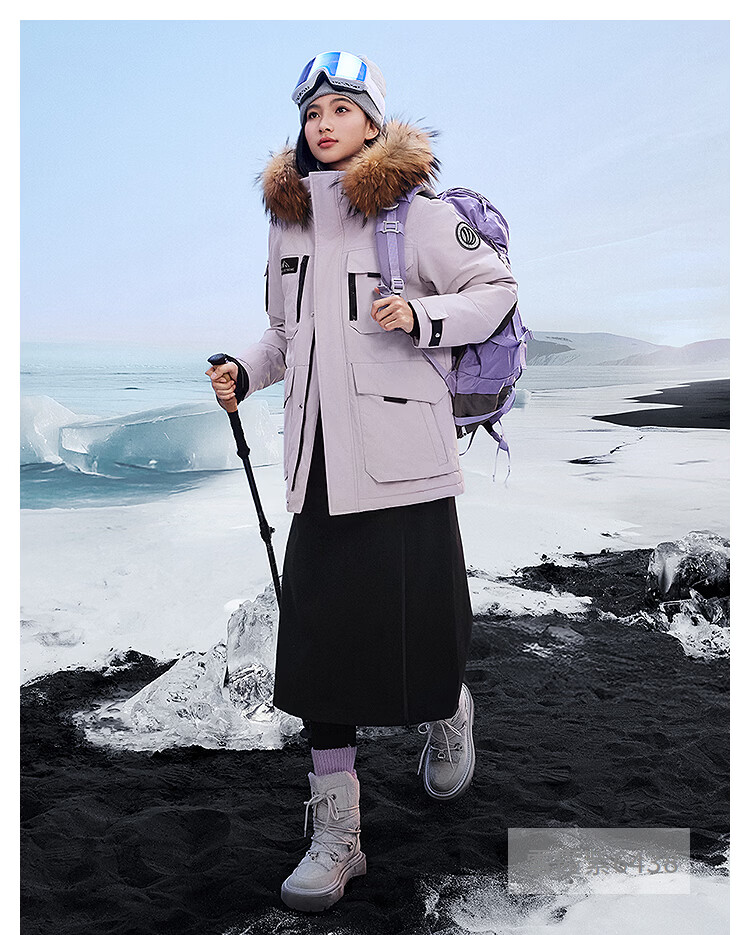 Bosideng 90% Down Jacket Unisex Couple Fashion Thickened Goose Down Large Fur Collar Mall Style Coat 18