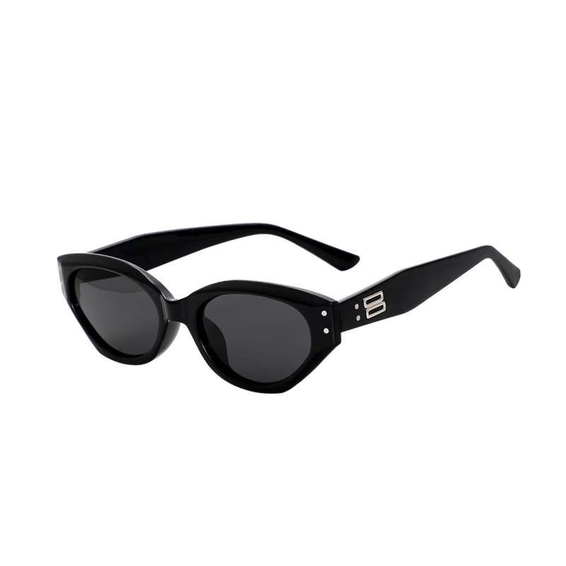 Kousu Cat Eye Sunglasses for Women 2026 New High-End Polarized UV Protection Square-Round Face Slimming Sunglasses