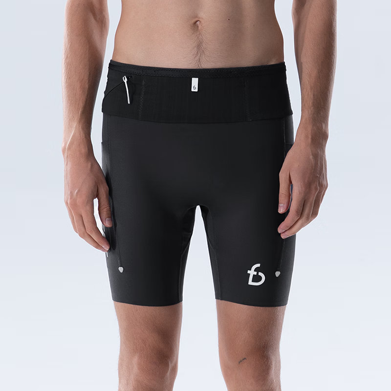 Feibit Kangaroo Pants 4.0 | Men's Compression Running Shorts Quick-Dry Breathable Moisture-Wicking Marathon Professional Running Shorts